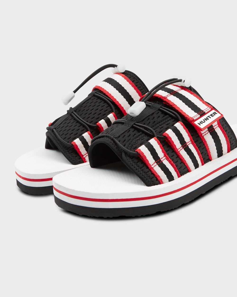 Sandalias Original Beach Hunter Hombre - Negros/Blancos/Rojos - 278534FLC